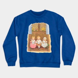 Vintage Pease Porridge Hot Nursery Rhyme Crewneck Sweatshirt